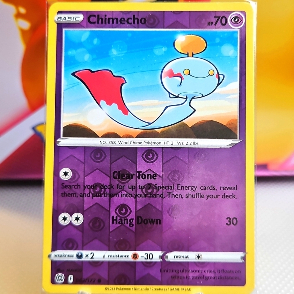 Chimecho 063/172 Pokemon TCG Reverse Holo Rare
